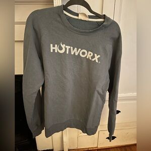 Blue gray HotWorx sweatshirt